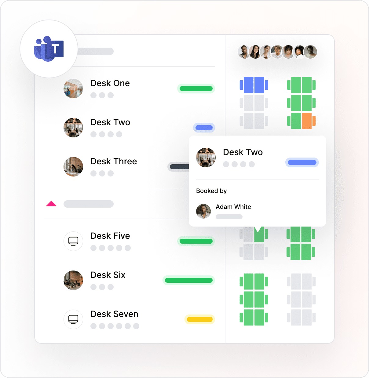 Find your teammates and book spaces with the Microsoft Teams Desk Booking Integration